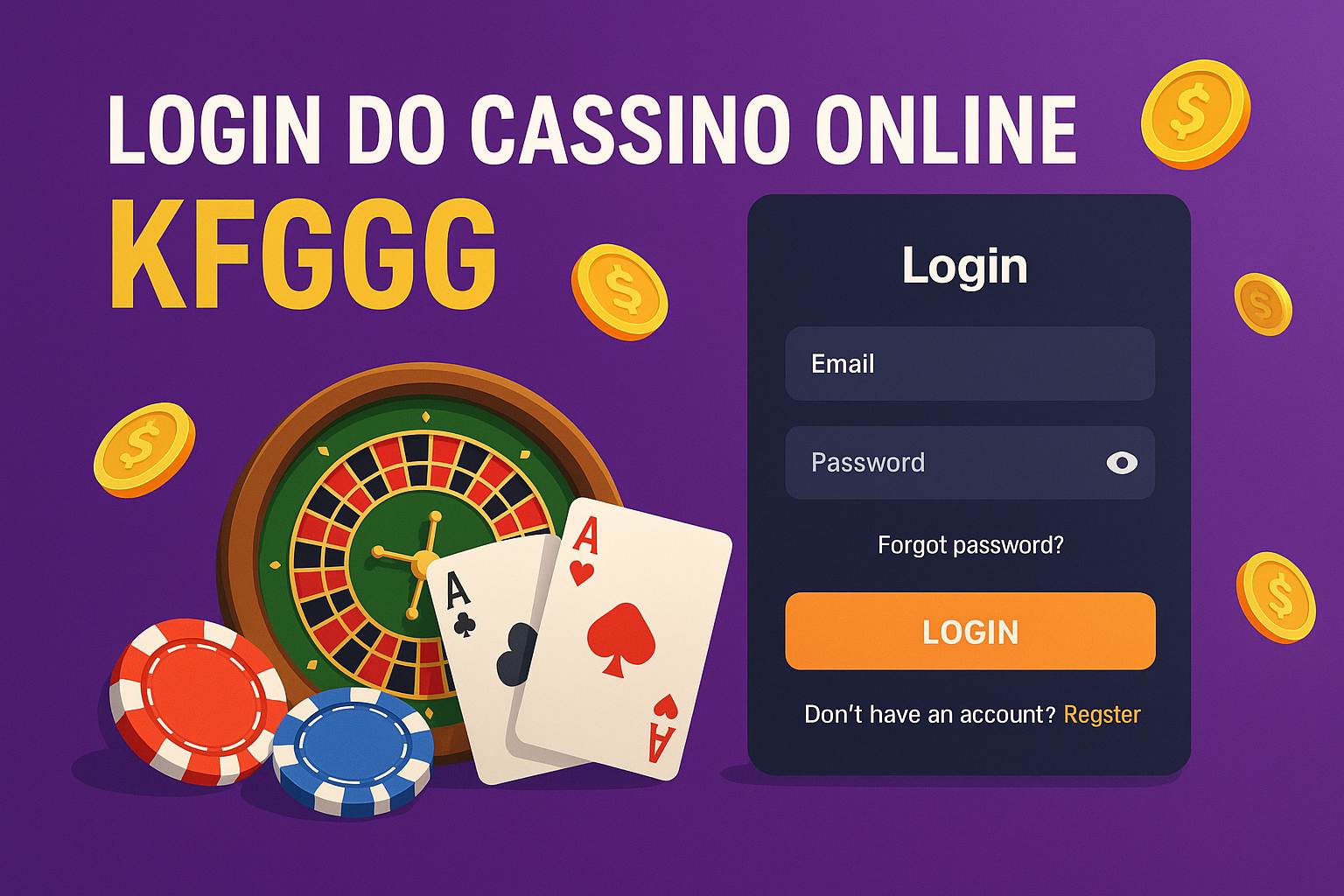 Criar uma nova Conta no plataforma KFGGG 